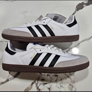 COPY - NWT Adidas Samba White and Black Trainers